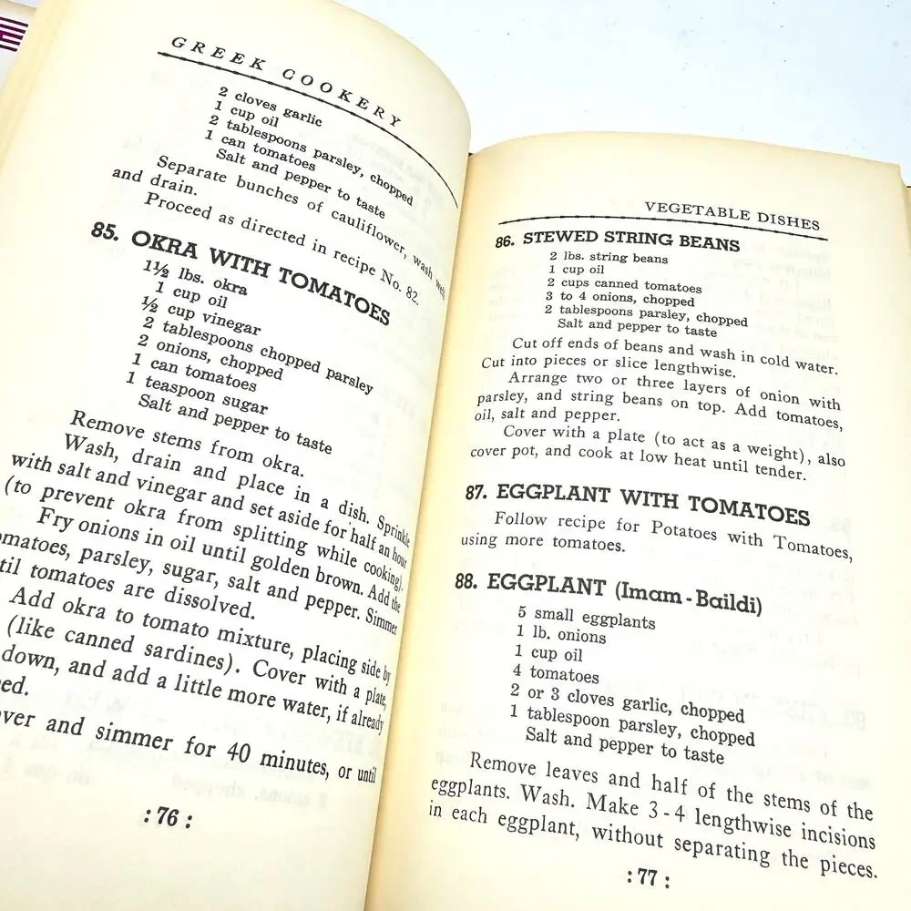 Greek Cookery Nicholas Tselementes 1967 Vintage 60s Cookbook Traditional Recipes